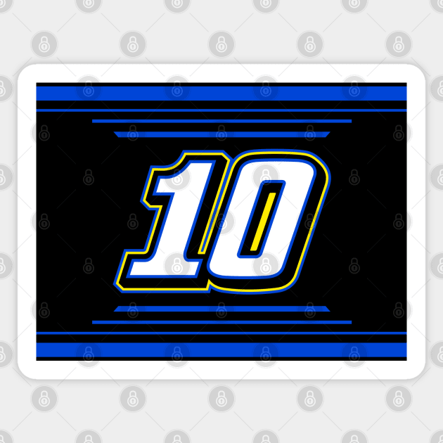 Noah Gragson #10 2024 NASCAR Design Sticker by AR Designs 